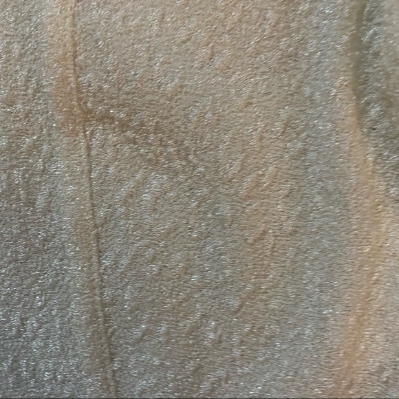 Cream textured asymmetrical crop top zip closure - Picture 2 of 6